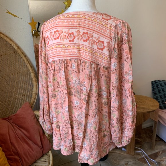 Scandal Italy Womens Peasant Blouse - Modern Boho Chic Top - Picture 5 of 10